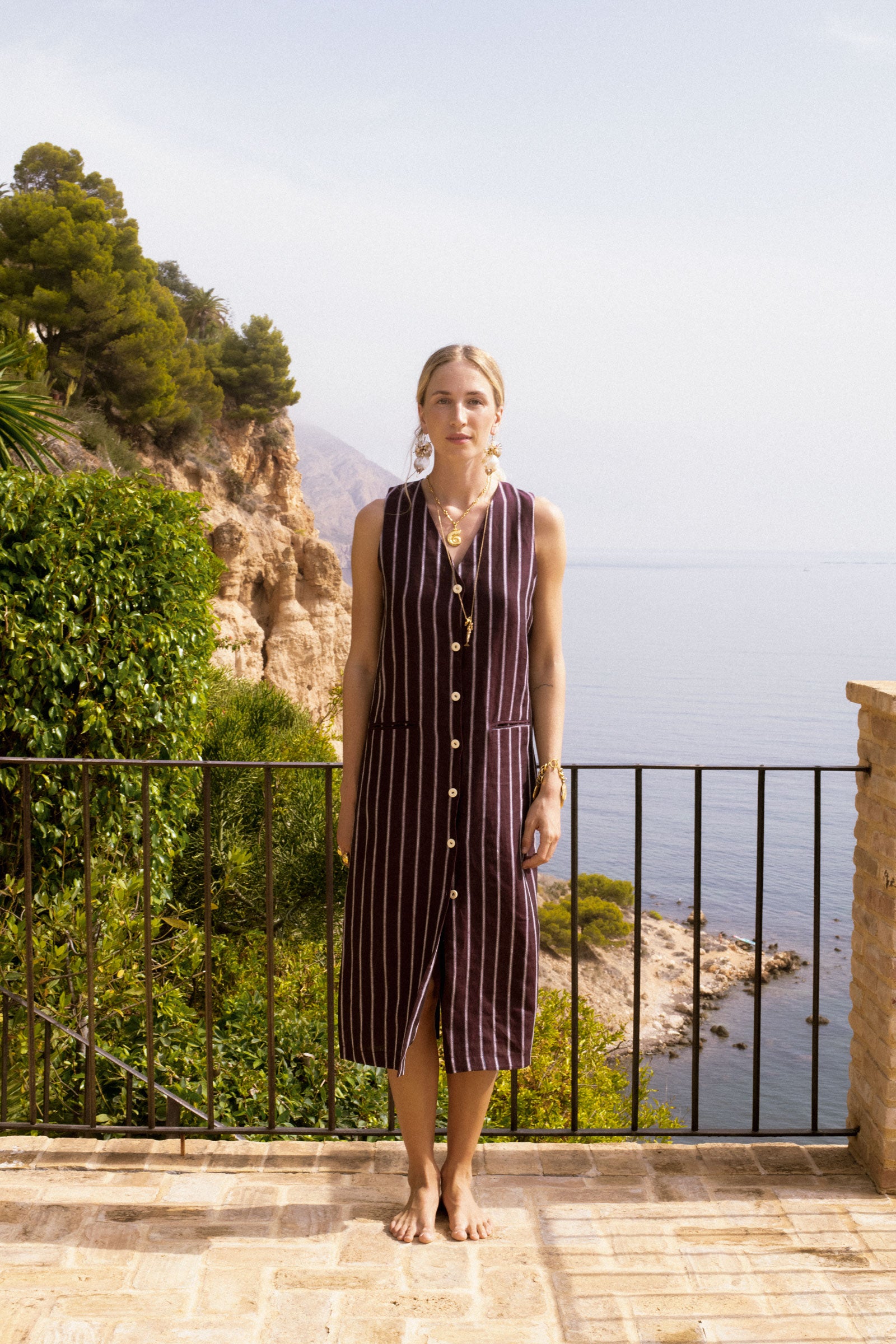 VESTIDO BERENJENA LUCA