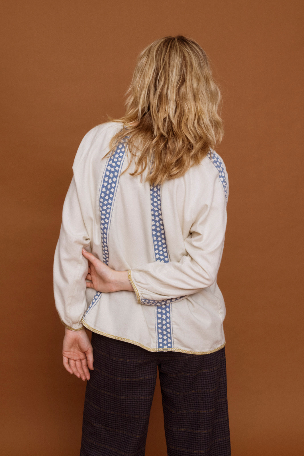 California Combi Flannel Top Blue