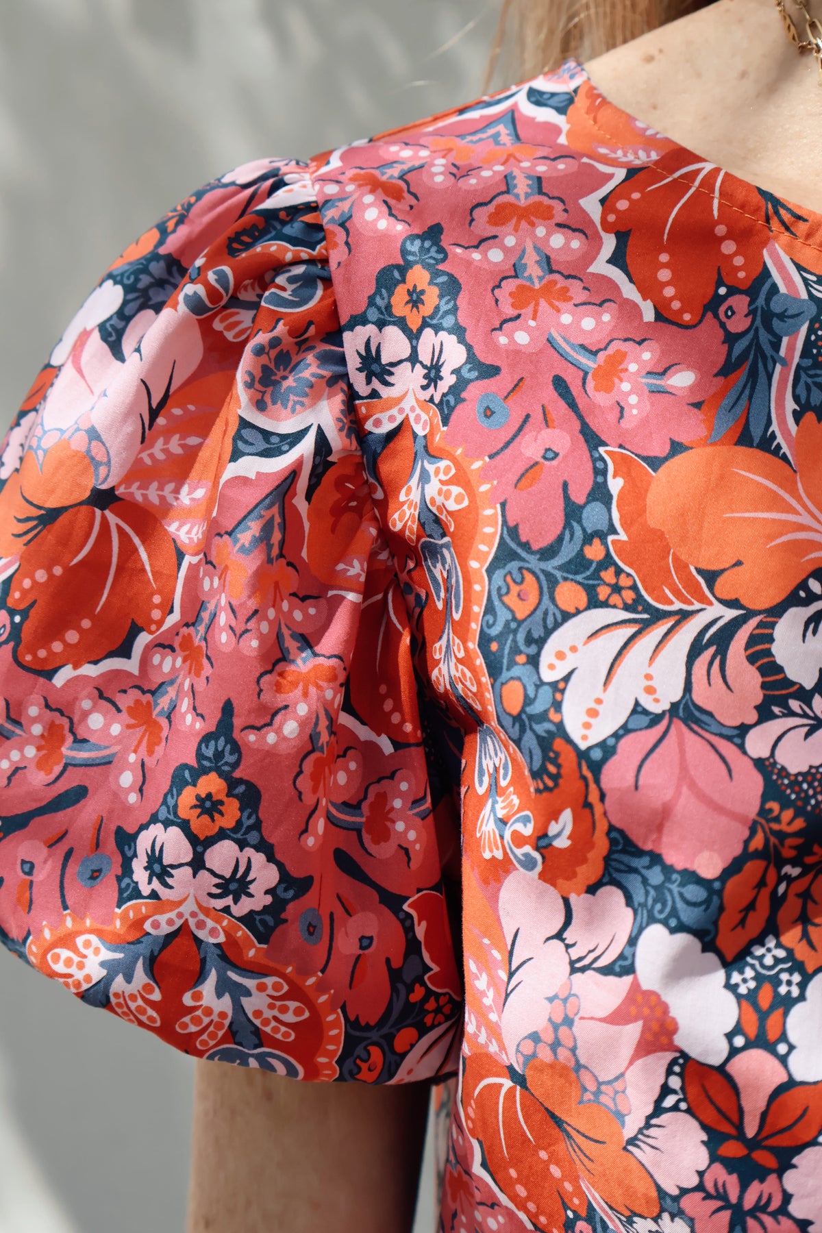 Vestido Largo Volantitos Ricky Liberty Blossom