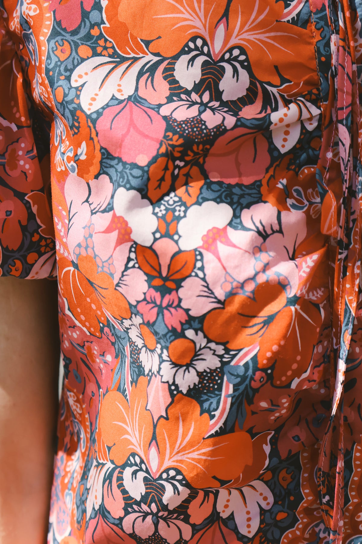 Vestido Largo Volantitos Ricky Liberty Blossom