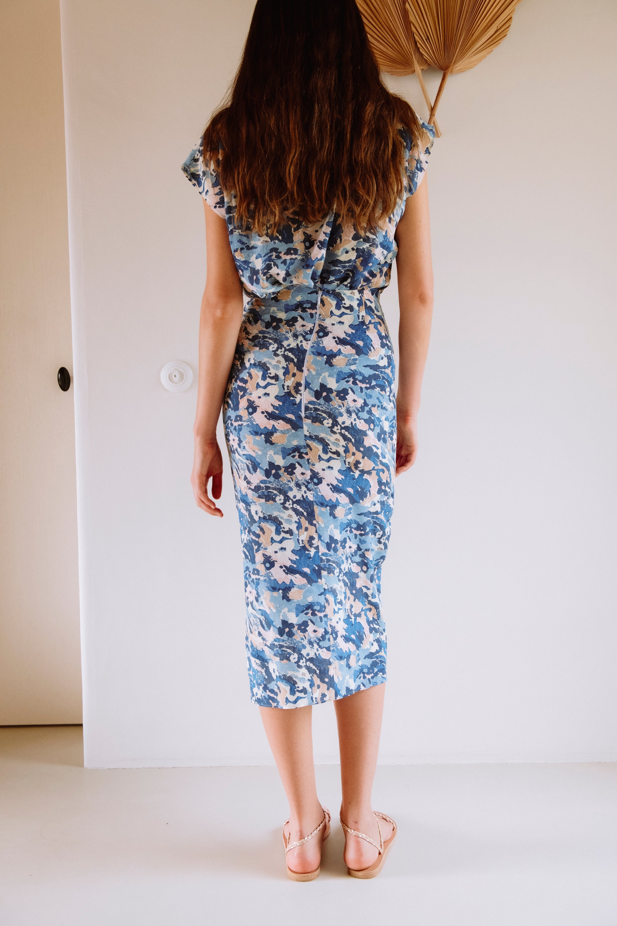 Falda Midi Fruncida Liberty Lipp - Skirt