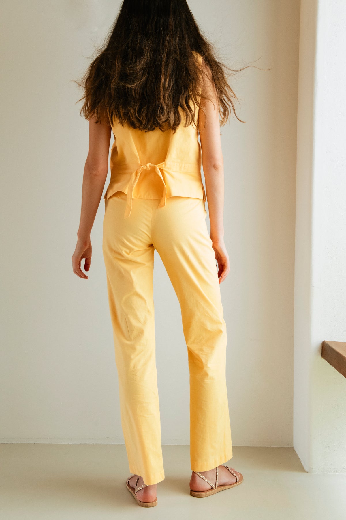 Pantalón Largo Naranja Di Fiore - pants