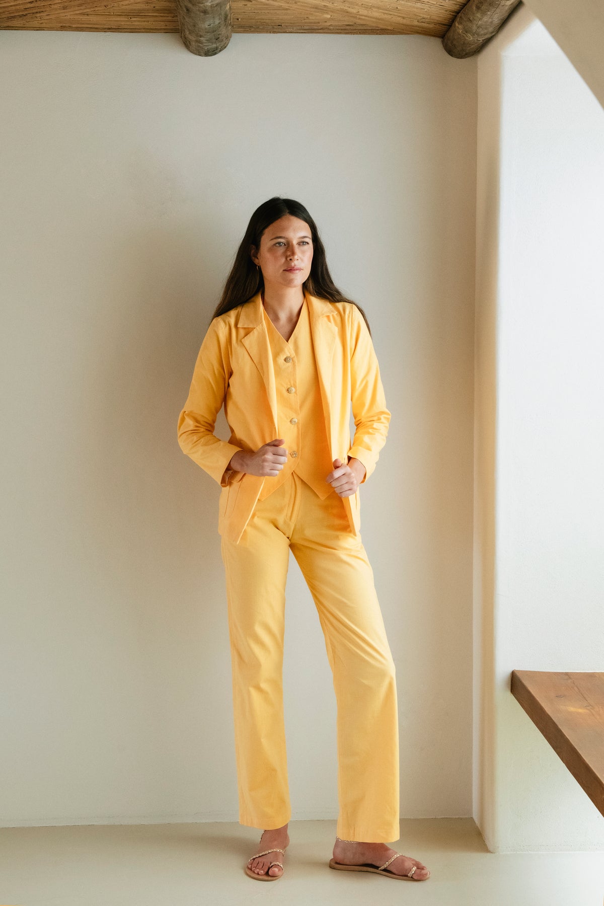 Pantalón Largo Naranja Di Fiore - pants