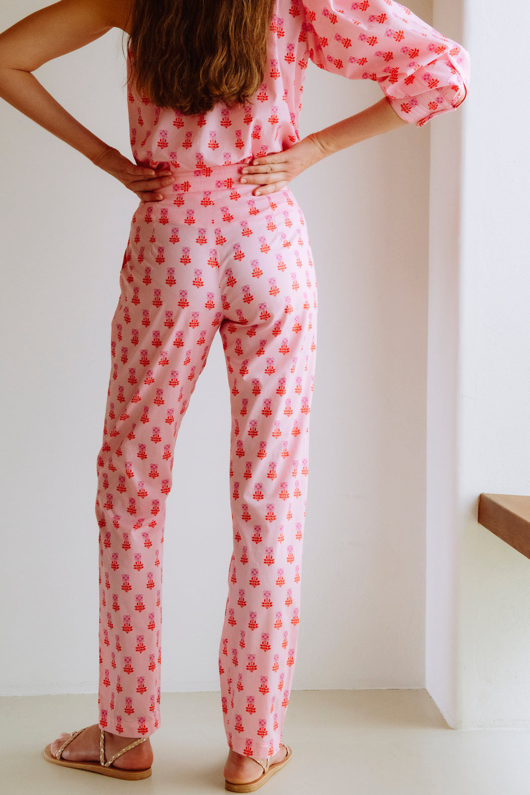 Pantalón Largo Liberty Rosa Gigi - pants