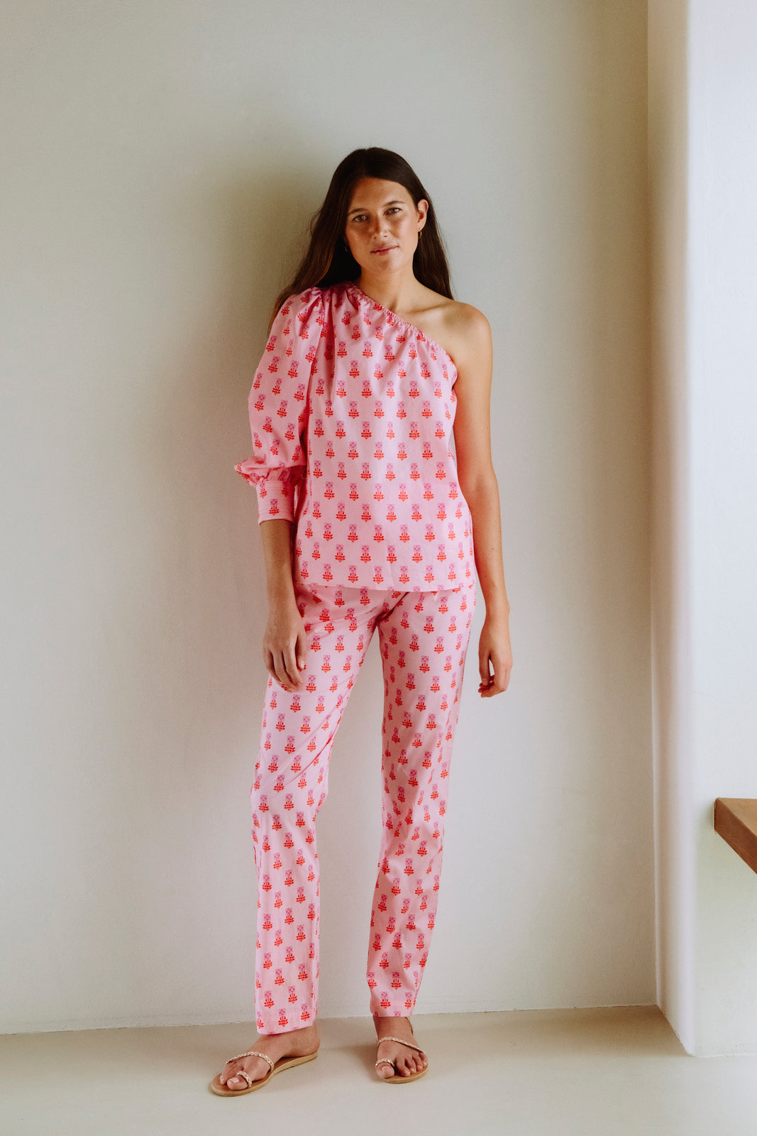 Pantalón Largo Liberty Rosa Gigi - pants