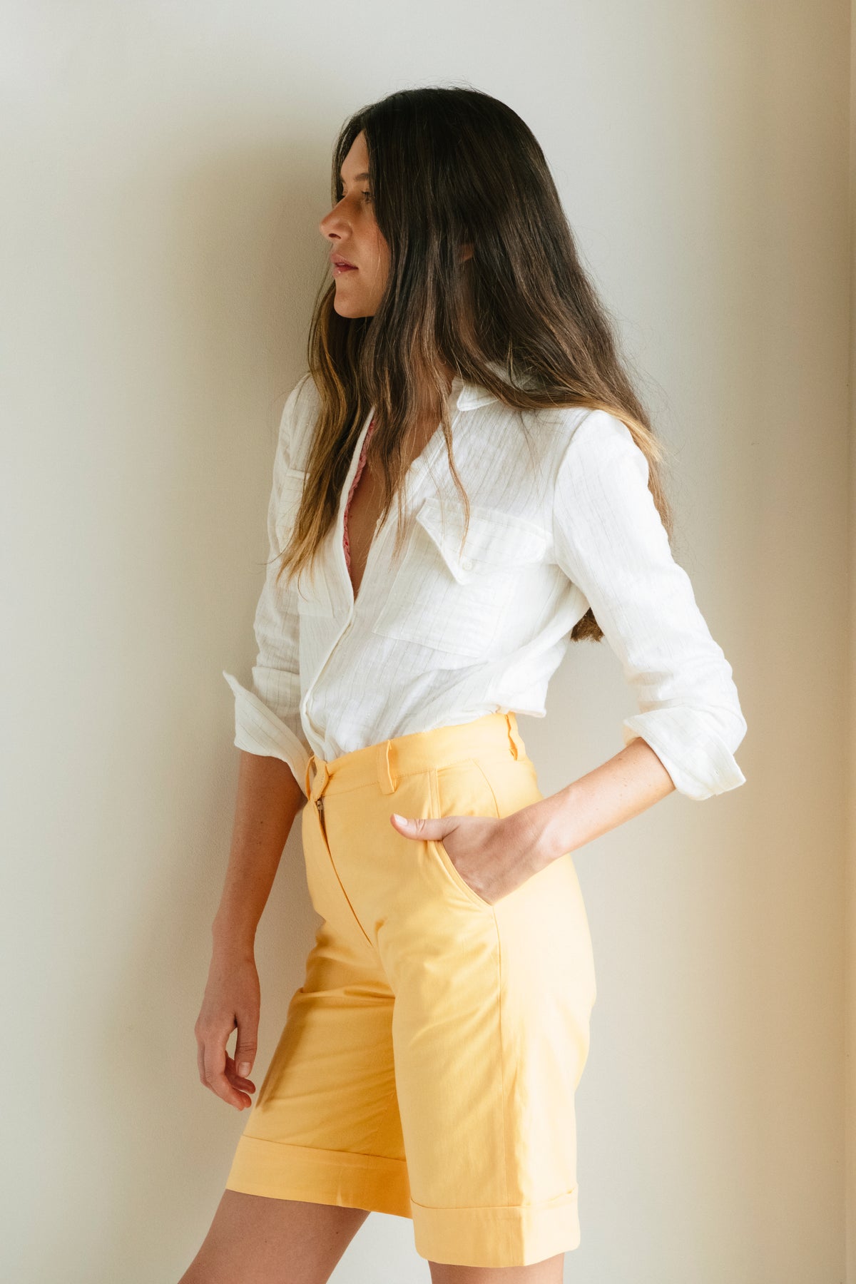 Bermuda Naranja Di Fiore - pants
