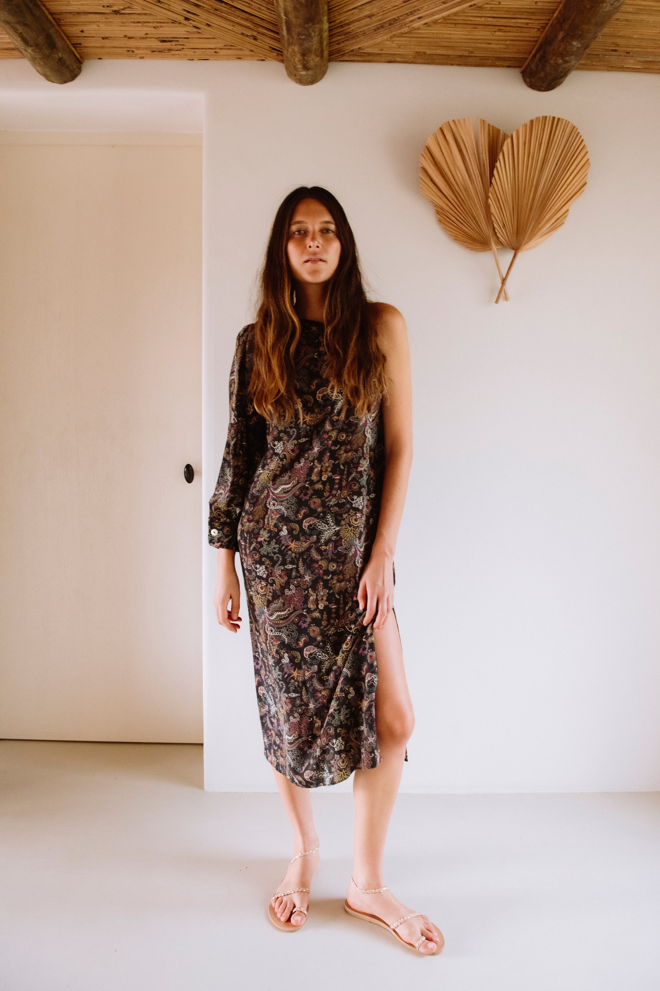 Vestido Asimétrico Seda Janou - dress