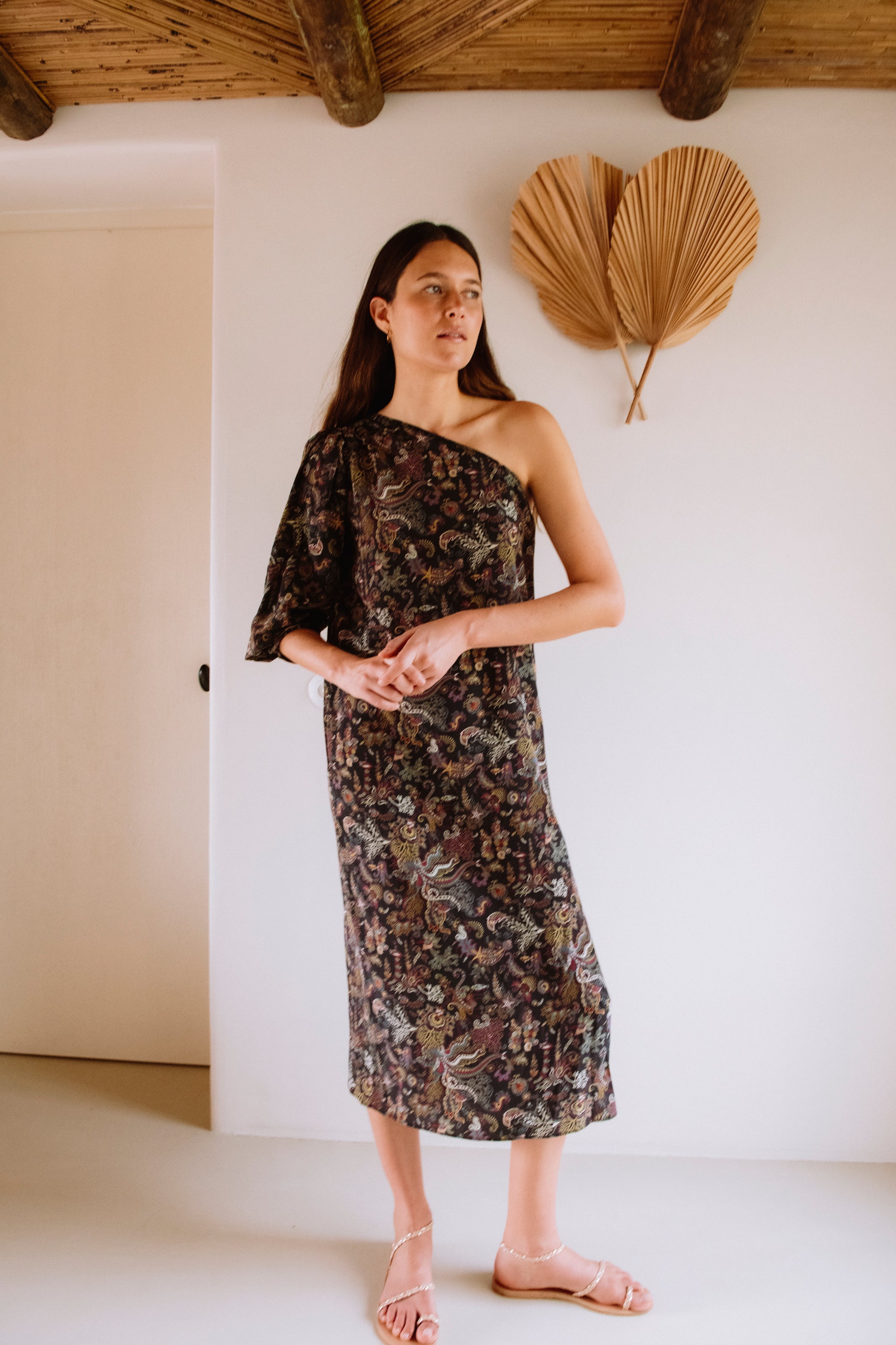 Vestido Asimétrico Seda Janou - dress