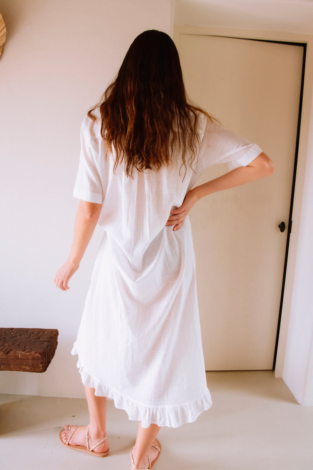 Vestido Largo Blanco Balagan - dress