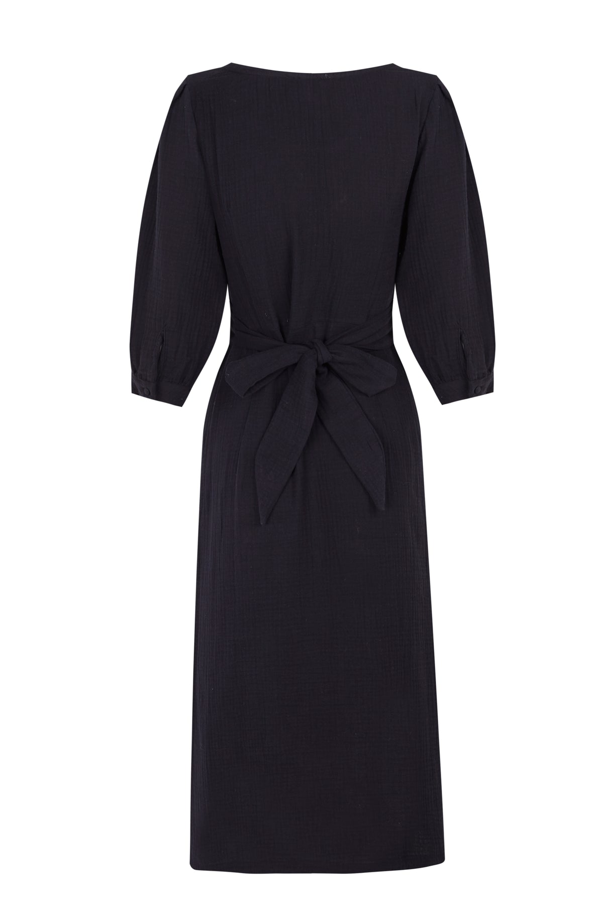 Vestido Algodón Negro Janou