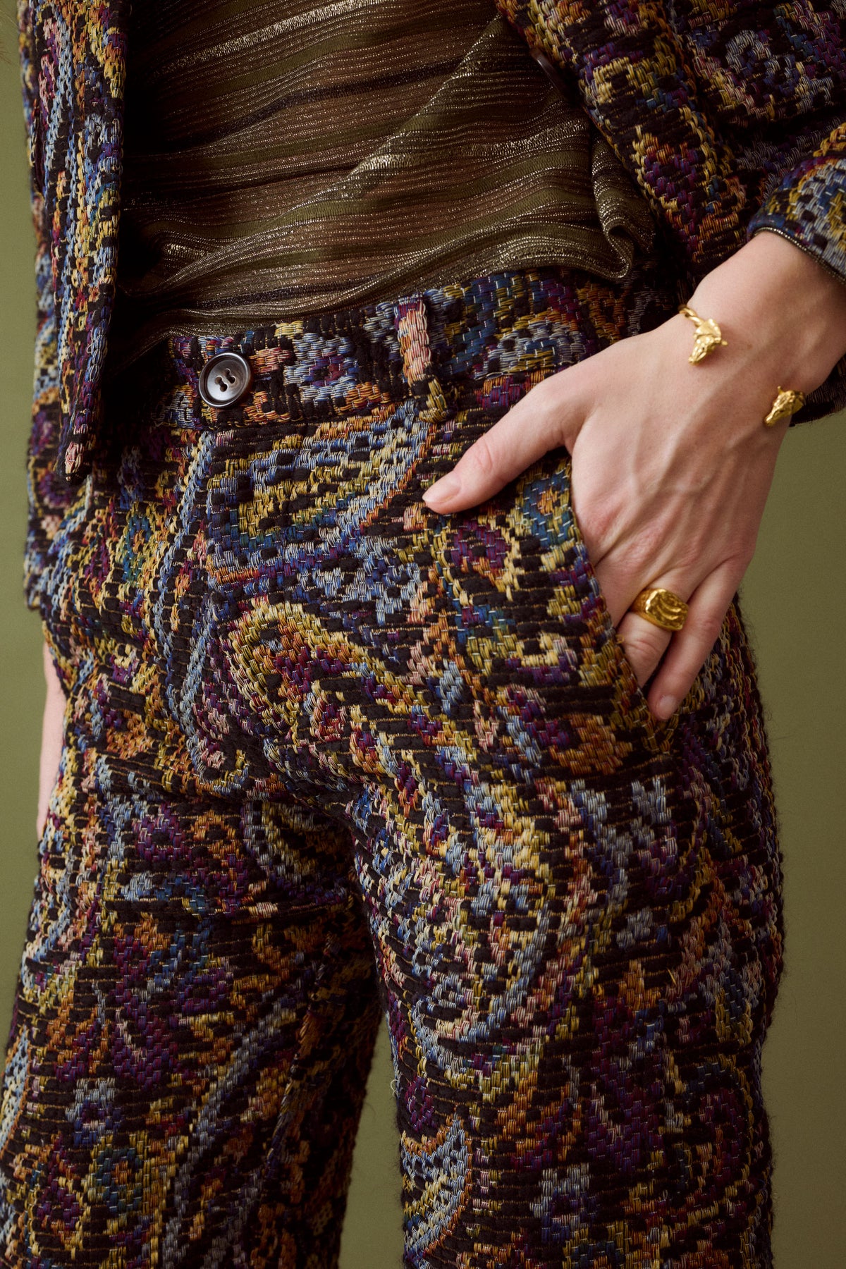 Pantalon Brocado Gitanillo de Triana
